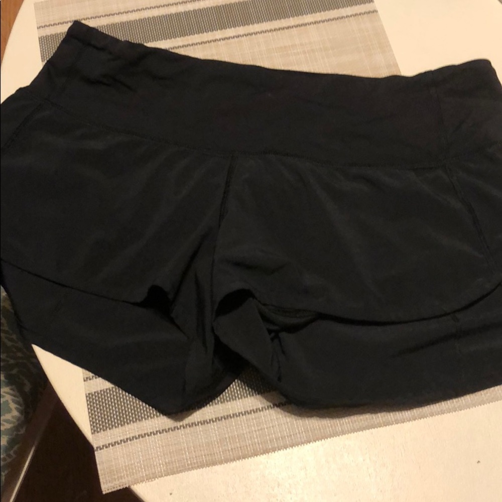 Black Lululemon Speed shorts